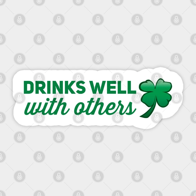 Drinks Well With Others Sticker by Stacks